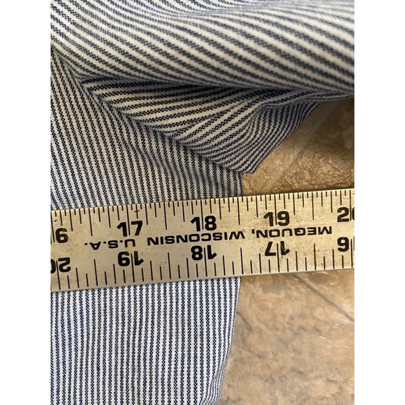 Catherine Malandrino Women’s Sz‎ S Blue Pinstripe Blazer — Single-Breasted - Picture 10 of 12